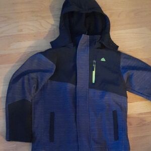 M 10/12 Snozu Kids Black Hooded coat